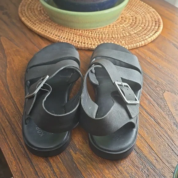Kork-Ease Black Women's Sandals - Picture 5 of 9